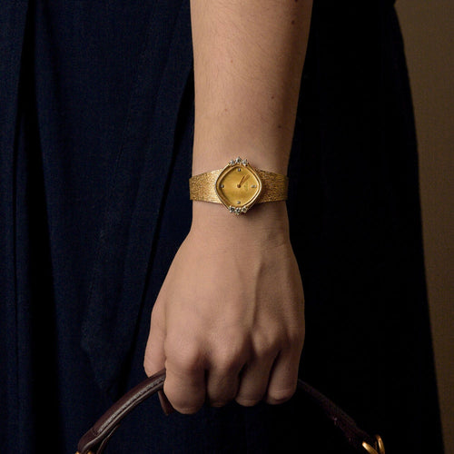 Montre Longines  montre dame en or jaune et diamants 58 Facettes ENG11389