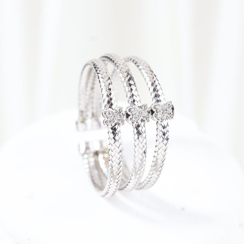 Bague 66 Bague TOUS en or blanc avec diamants taille brillant 58 Facettes J000002214