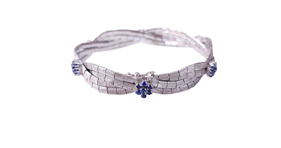 Bracelet Bracelet saphir or blanc 58 Facettes BRA.SAPH.OR-1534