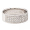 Bague 53 Bague demi alliance Or blanc Diamant 58 Facettes 2303326CN