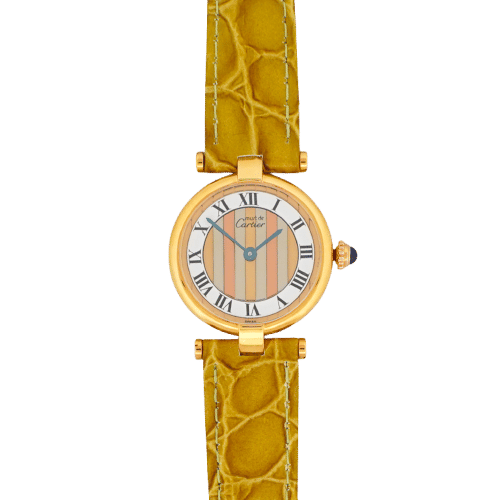 Cartier Must Vendôme - Ivory trinity dial - SM 58 Facettes