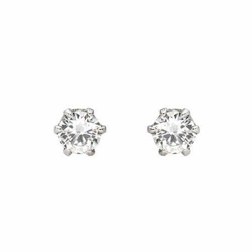 Boucles d'oreilles Boucles d'oreilles Puces Or blanc Diamant 58 Facettes 4285553CN