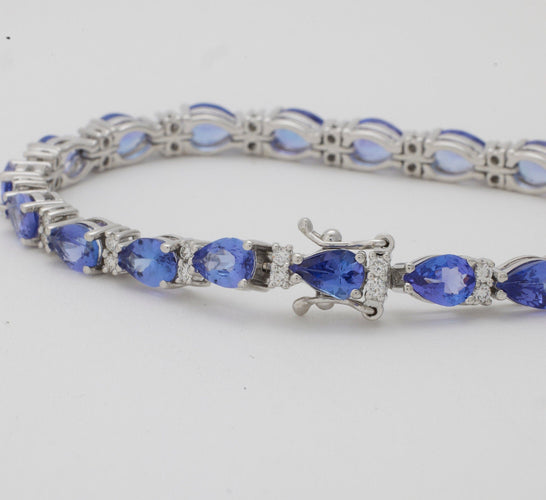 Bracelet Bracelet Tanzanites 58 Facettes