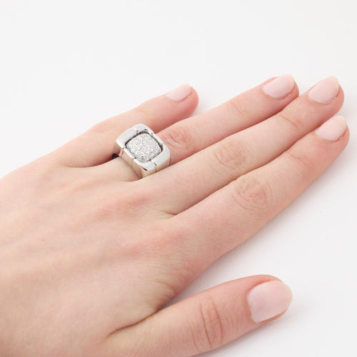 Bague 56 Chevalière diamants 58 Facettes