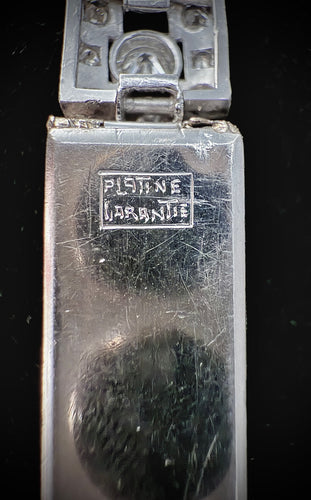 Bracelet Bracelet Art Déco en platine serti de 3,60 carats de diamants 58 Facettes