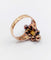 Bague 58 Bague marquise antique or rose 18k grenats sur paillons (circa 1890) 58 Facettes A05967