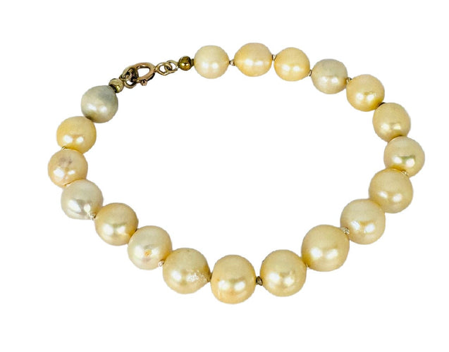 Bracelet Fermoir de bracelet en or jaune avec perles 58 Facettes 2311000