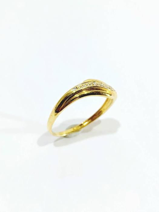 Gouden diamanten ring