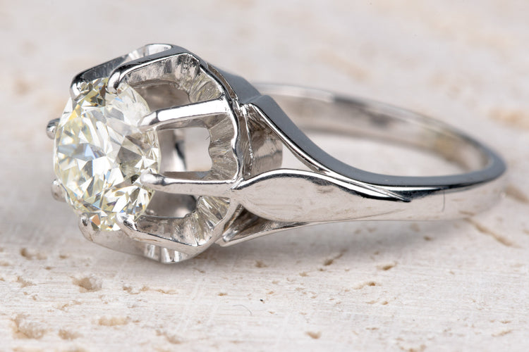 49 Bague or blanc platine diamant 2 carats 58 Facettes BGDOC244-107