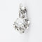 Boucles d'oreilles Dormeuses Diamants Or Blanc 58 Facettes