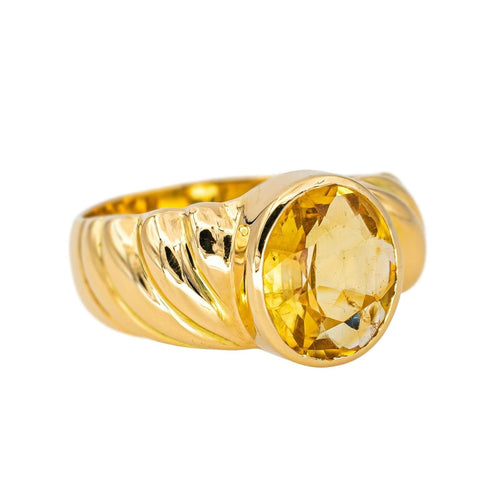 Bague 55 Bague Or jaune Citrine 58 Facettes 4191879CN