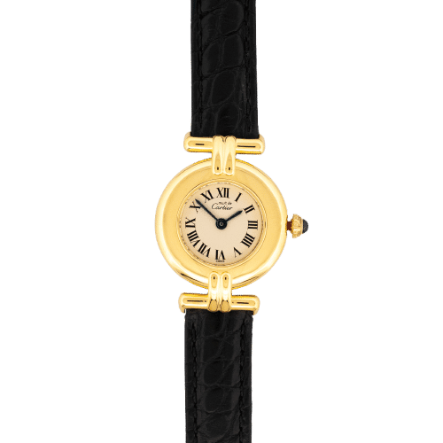 Montre Cartier Must Colisée - Ivory roman dial 58 Facettes