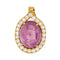 Pendentif Pendentif Or jaune Rubis, Diamant 58 Facettes 3944483CN