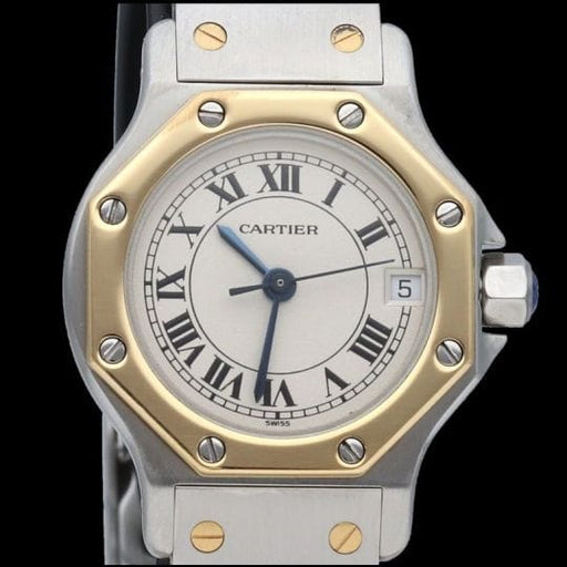 Montre Cartier Montre Santos Ronde Octagon 58 Facettes MT44424