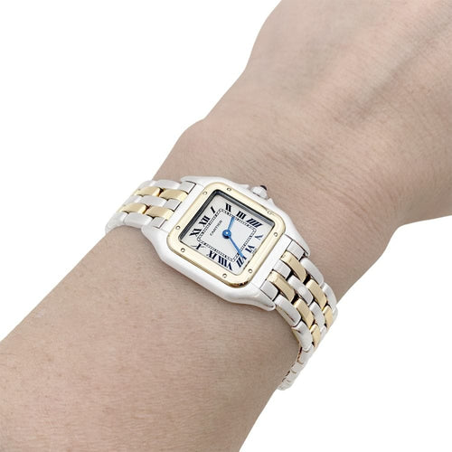 Montre Montre Cartier, "Panthère", acier et or jaune. 58 Facettes 35082
