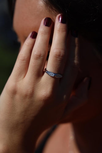 Bague 54 Bague Or blanc Diamant 58 Facettes 1752503CN