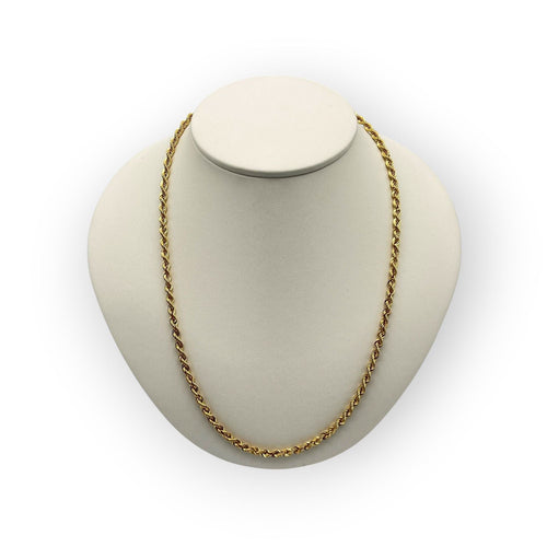 Collier Collier or jaune torsadé 58 Facettes 149061009