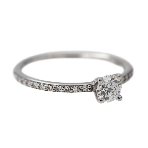 Bague 49 Bague Solitaire Or blanc Diamant 58 Facettes 2773202CN