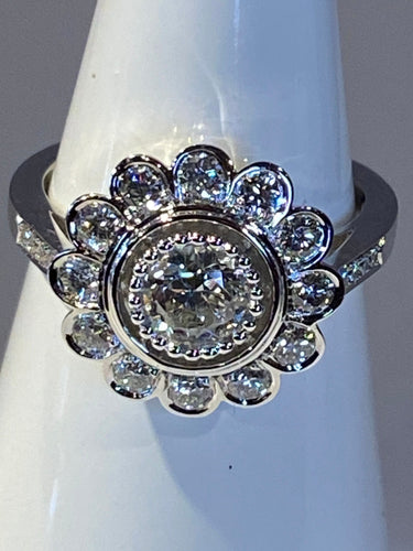 Bague 52 Bague Marguerite, diamant 58 Facettes AB47
