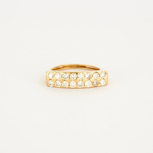 Bague 53.5 Bague or jaune et diamants 58 Facettes LP778/12