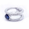 Bague 52 diamonds and sapphire ring 58 Facettes N102924EJ
