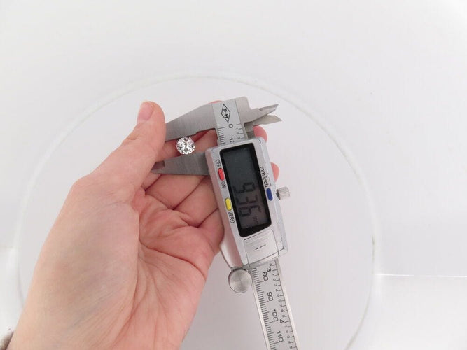 Bague 52 bague diamant solitaire 3.25 ct 52 en or blanc 18k certificat 58 Facettes 266703