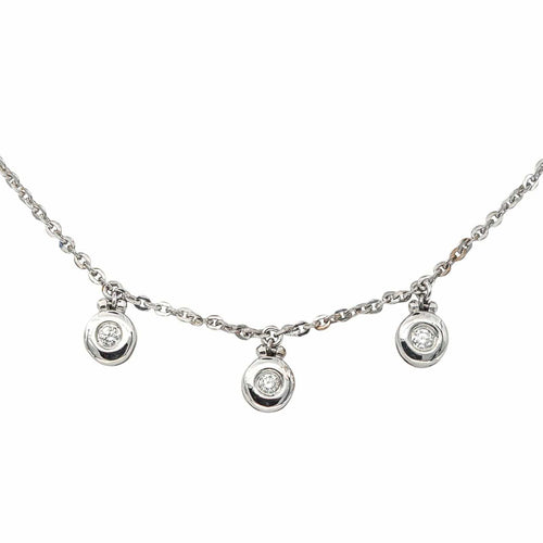 Collier Collier Or blanc Diamant 58 Facettes 4285554CN