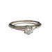 Bague 52.5 TIFFANY and Co - Bague Solitaire Platine Sertie de Diamants et Alliance Platine 58 Facettes Q55B