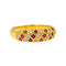 Bague 54 Bague Jonc Or jaune Diamant, Rubis 58 Facettes 4137830CN