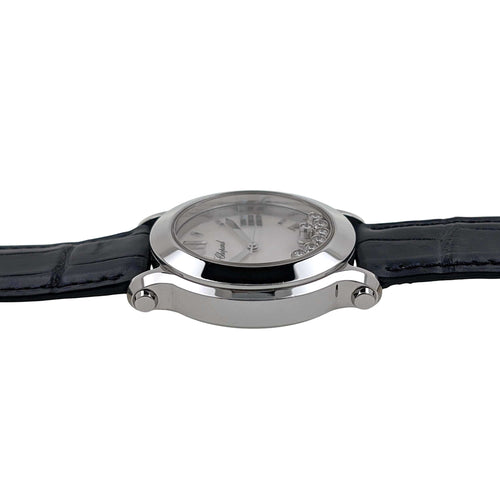 Montre Chopard Happy Sport  7 Diamonds MOP Mother of pearl Dial Sapphire Crown 8475 58 Facettes