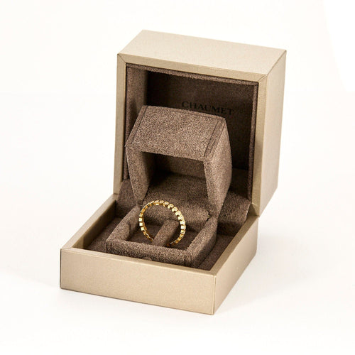 Bague 55 CHAUMET - Bague bee my love or jaune diamants 58 Facettes 58FSoho1