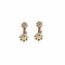 Boucles d'oreilles Dormeuses diamants or gris et jaune 58 Facettes