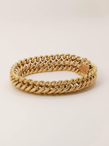 Bracelet Bracelet vintage maille américaine or jaune 58 Facettes 1207.1