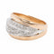 Bague 58 Bague Or rose, Or blanc Diamant 58 Facettes 2264470CN