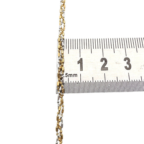 Bracelet Bracelet en or jaune et blanc 58 Facettes