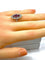 Bague 51 Bague marquise en or, diamants et rubis. 58 Facettes AB357