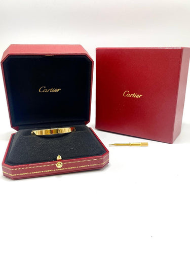 Bracelet Bracelet Cartier Love or 18k (T.16) 58 Facettes