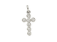 Pendentif Pendentif croix en or blanc et diamants 0.35ct 58 Facettes F4861