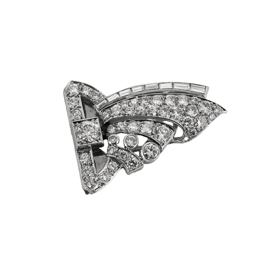 Брошка Платина и диаманти 