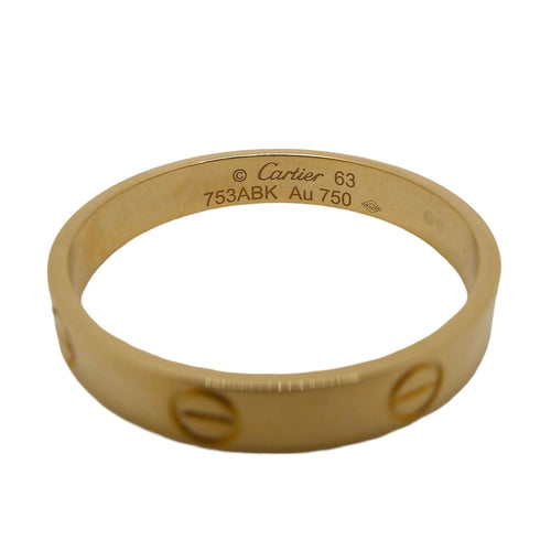 Bague 63 Bague Cartier Love or jaune 18k 58 Facettes 000508