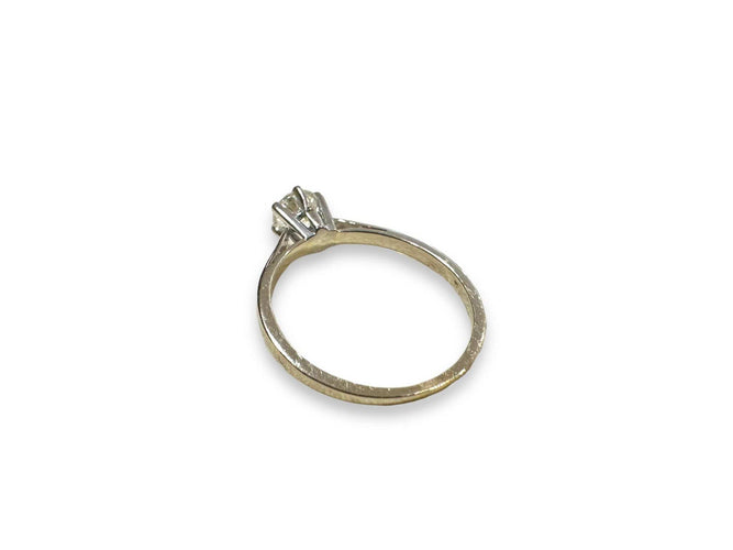Bague 55 Bague solitaire en or blanc et diamant 58 Facettes 466001