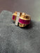 Bague Bague Tank or jaune rubis diamants 58 Facettes 248595