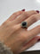Bague ancienne or rose saphir cabochon 3,5 ct et diamants 0,60 ct 58 Facettes 1097