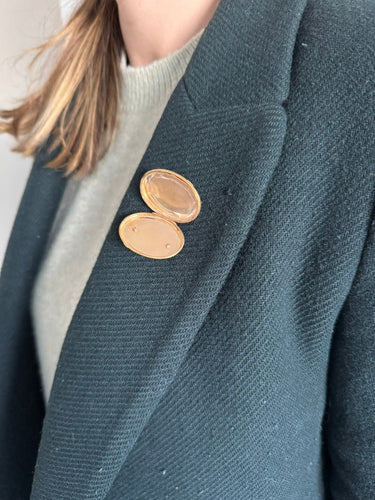 Broche Broche porte-photo en or rose 58 Facettes