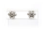 Contemporary white gold earrings, diamonds (+- 0.52ct) 
