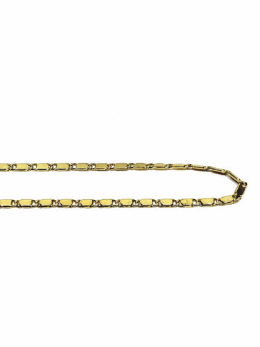 Collier Chaîne maille rectangulaire en or jaune 18 carats 58 Facettes