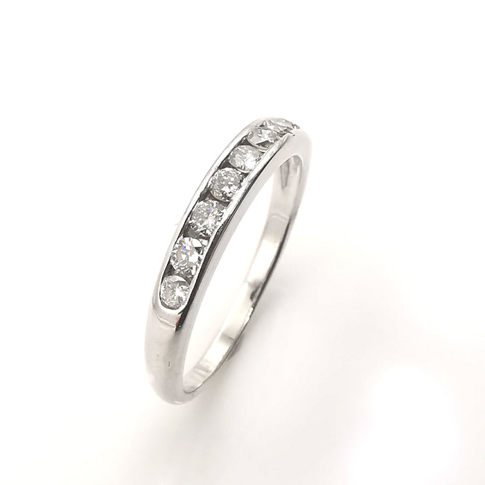 White gold diamond ring