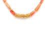 Collier Collier Années 70 en or jaune 18 carats et corail 58 Facettes 21664