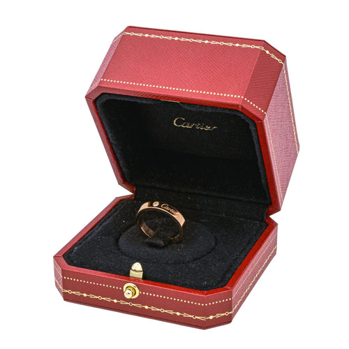 Bague 54 Cartier Bague Alliance C de Cartier Or rose Diamant 58 Facettes 4098664RV