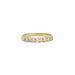 Bague Demi alliance or jaune et diamants 58 Facettes 240230R